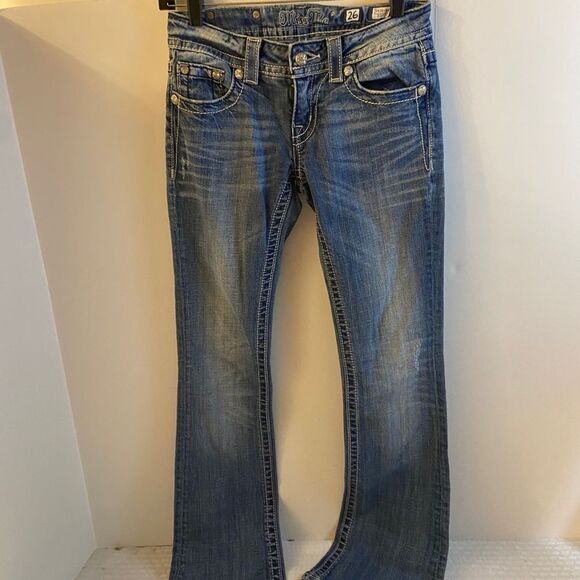 Miss Me size 26 bling rhinestones JP5360bv boot denim jeans - Picture 6 of 6